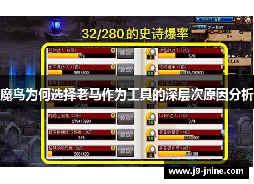 魔鸟为何选择老马作为工具的深层次原因分析